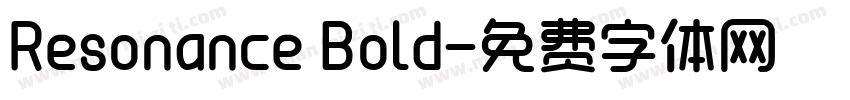 Resonance Bold字体转换